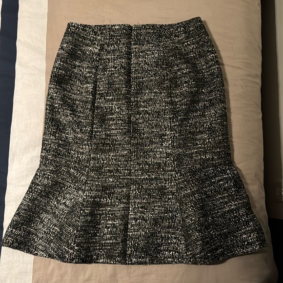 Vintage Mad Men Tweed Trumpet Pencil Skirt - Picture 2 of 3